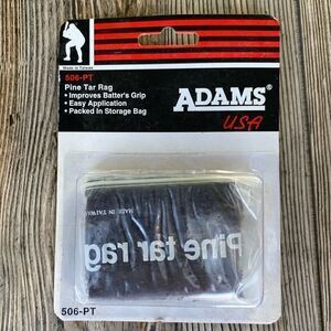 Vintage Adams Pine Tar Rag for Baseball Bat Grip Vtg 506-PT